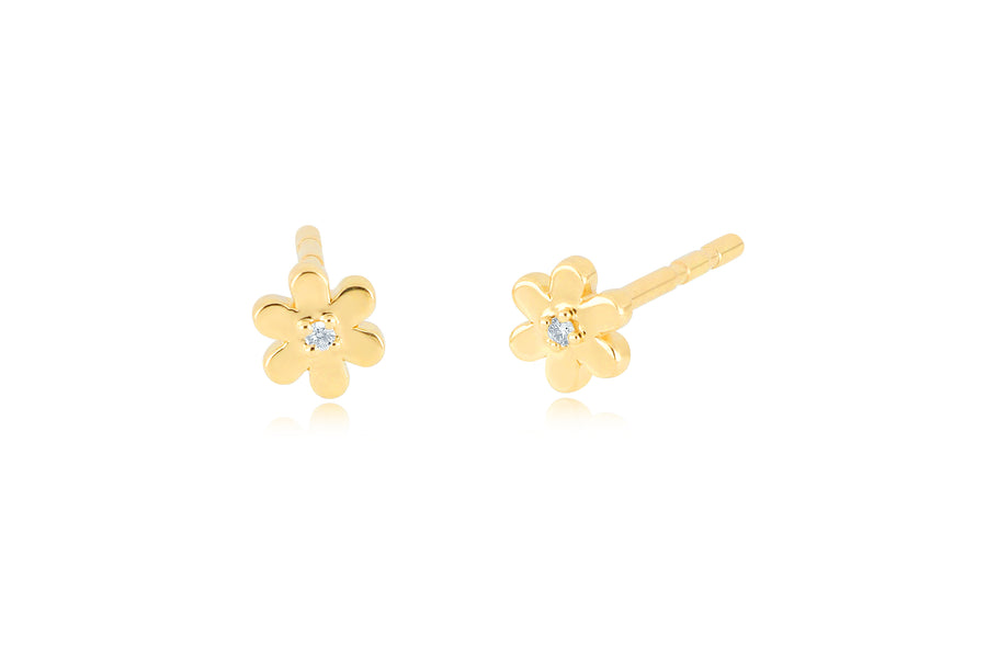 Buy Cute Small Size Emerald Stone Apple Design Stud Earrings for Baby Girl